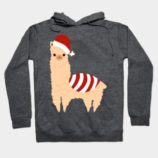 Cute Christmas Llama Hoodie